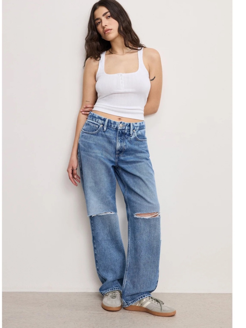 Good American Good Petite 90s Relaxed Jeans NWT